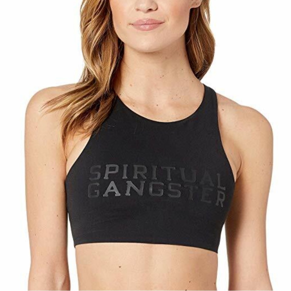 Sunday sale!!!! Spiritual Gangster Black High Neck Athletic Bra